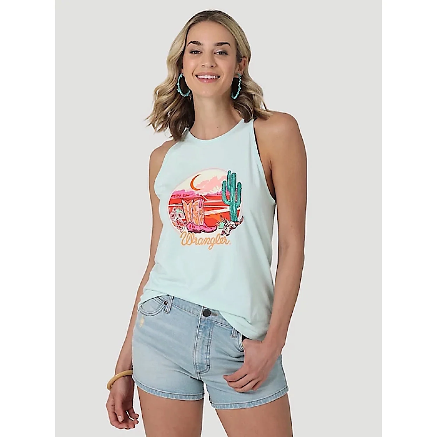 Wrangler Womens Cowgirl Boots Sunset Goddess Tank