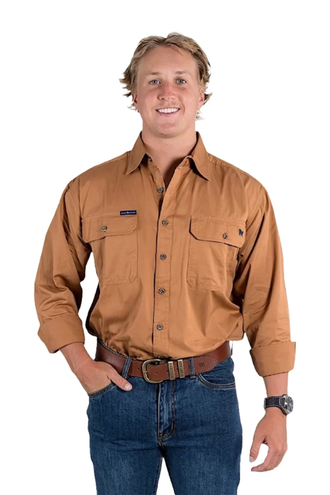 Ringers Western King River Men's Half Button Work Shirt