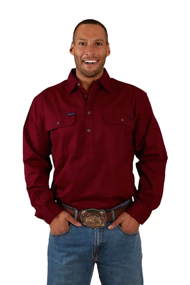 Ringers Western King River Men's Half Button Work Shirt