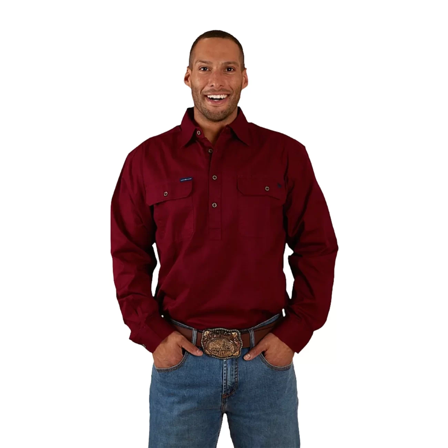 Ringers Western King River Men's Half Button Work Shirt