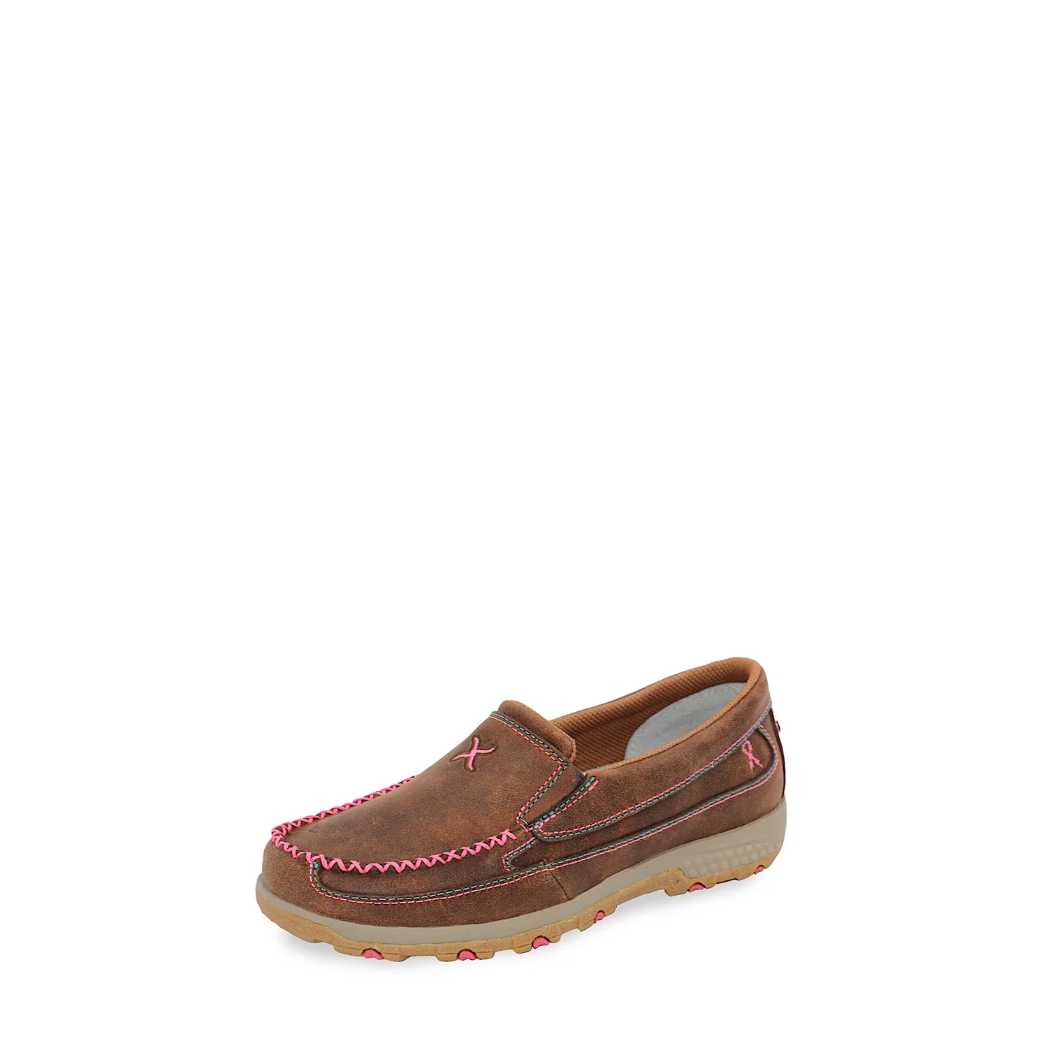 Twisted X Women's Breast Cancer Awareness Pink Cellstretch Slip On