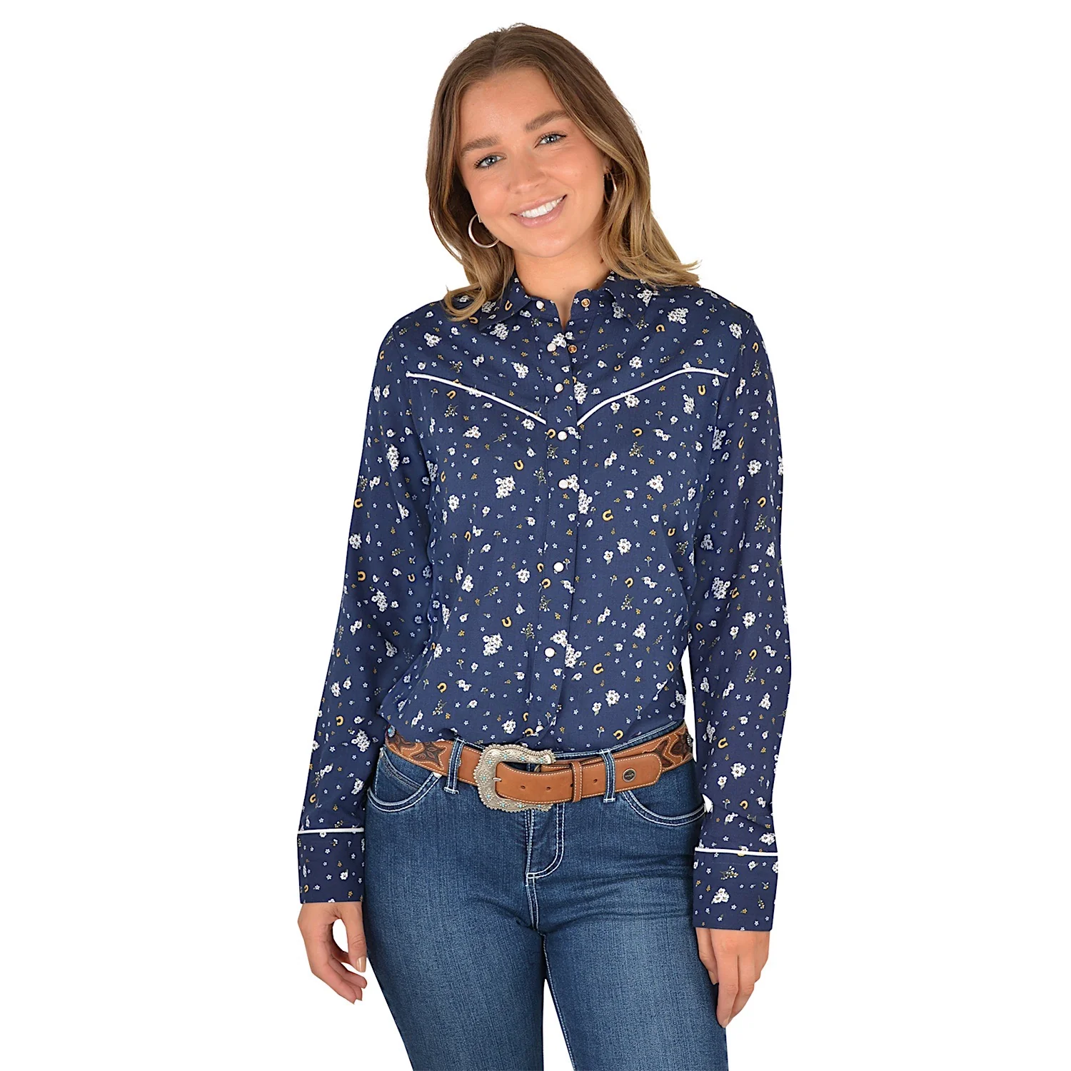 Wrangler Womens Jocelyn Western L/S Shirt
