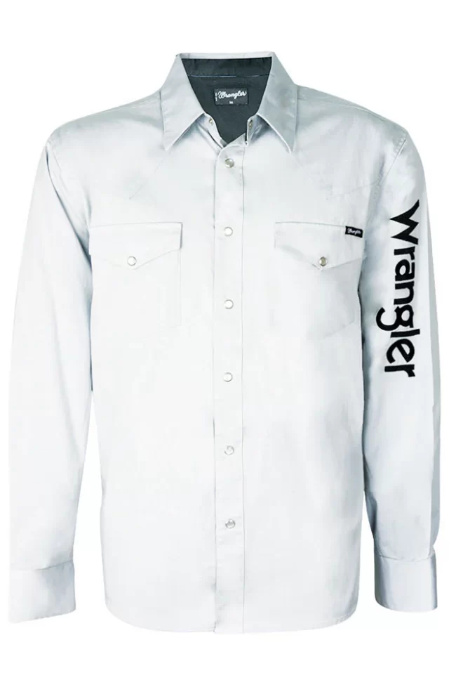 Wrangler Mens Logo Rodeo Shirt